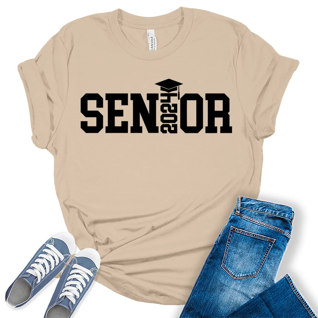 2024 Class Senior Graduation Shirt Women Graphic Tees