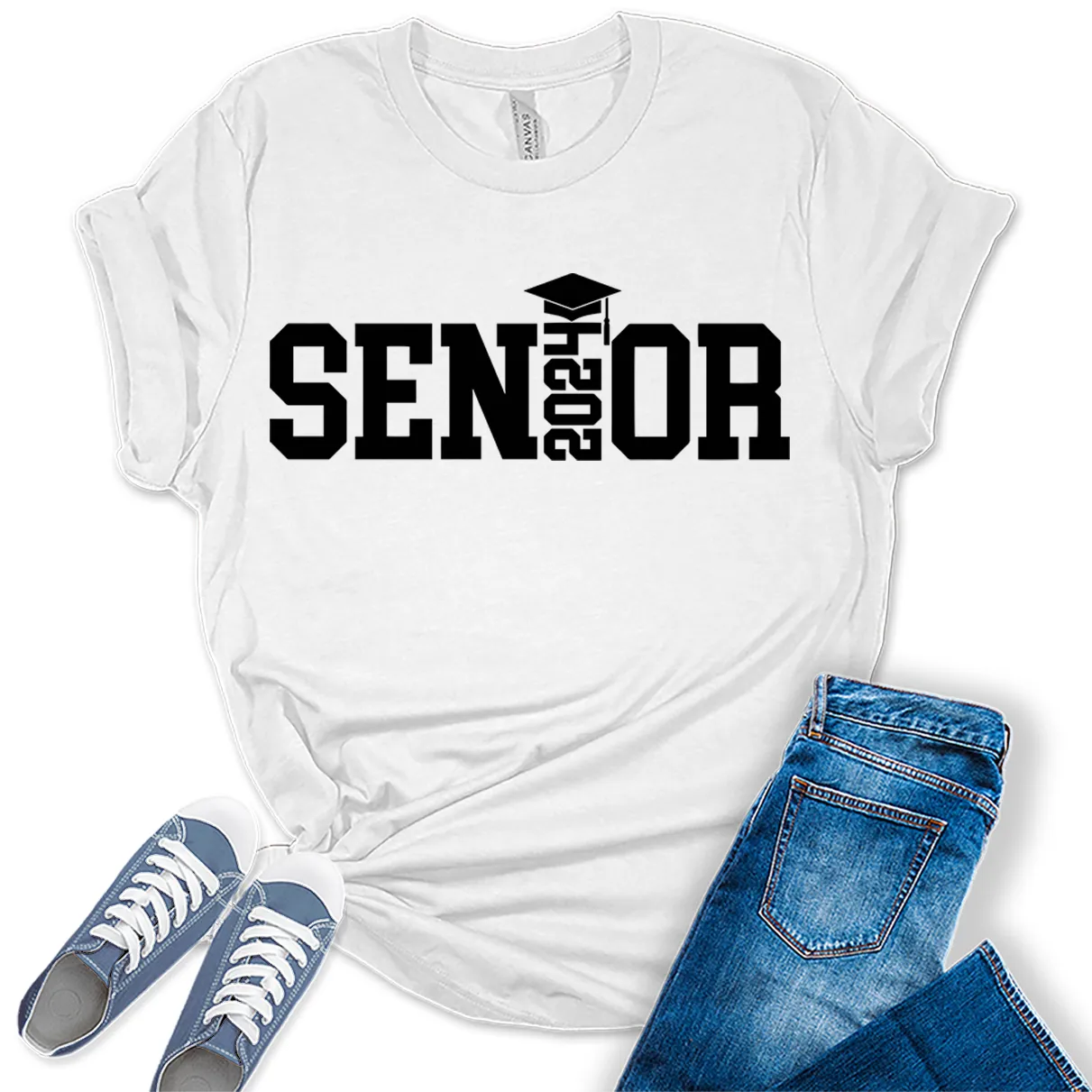 2024 Class Senior Graduation Shirt Women Graphic Tees