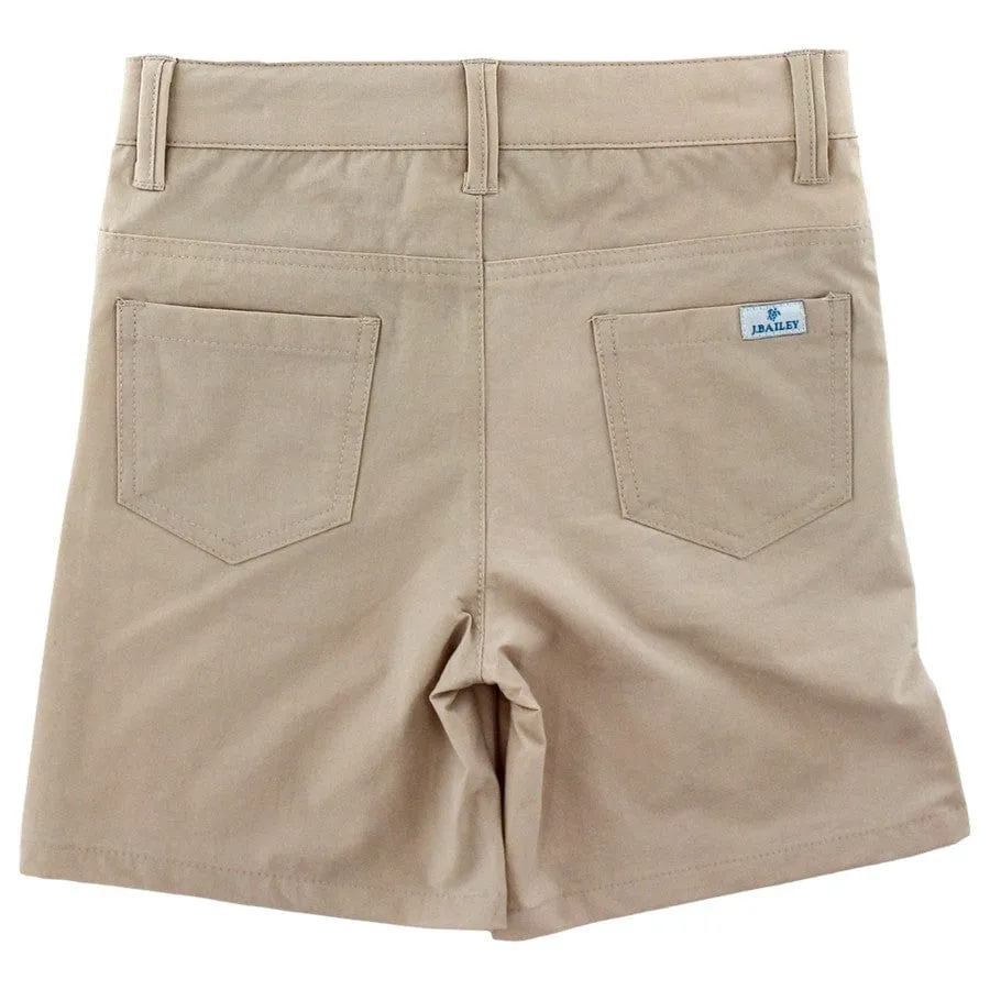 Bailey Boys Club Performance Short Stone Khaki