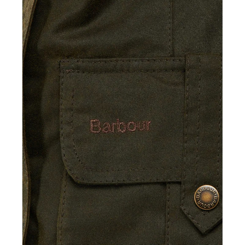 Barbour Winter Defence Ladies Wax Jacket - Olive