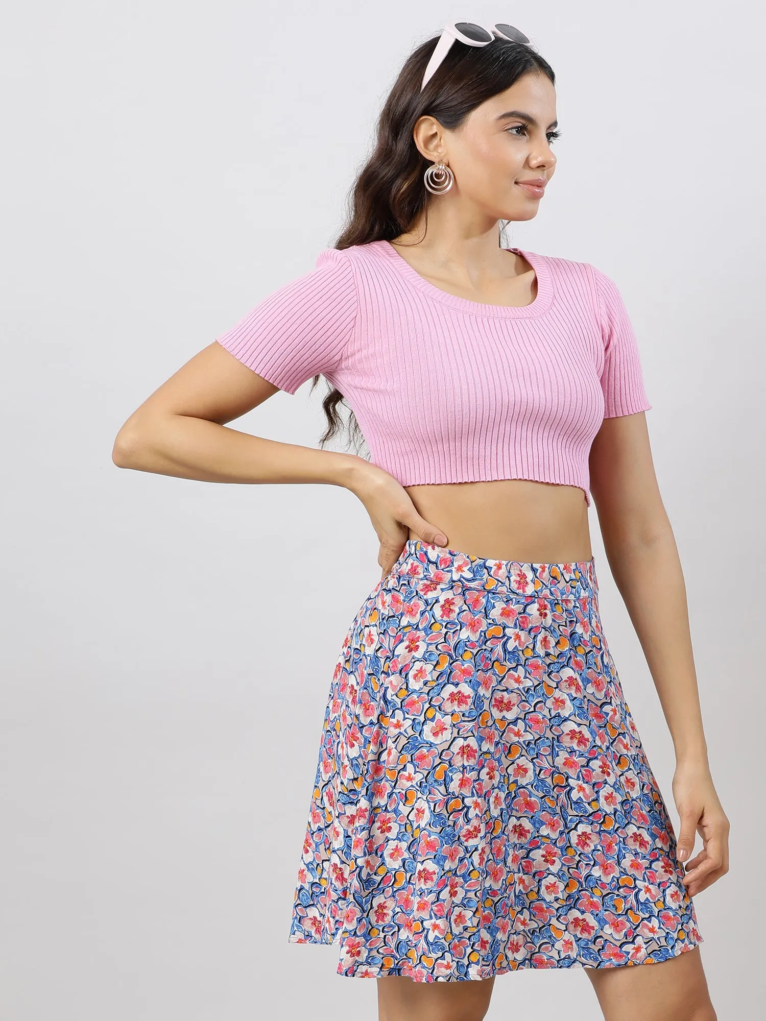 Blooms In Style Floral Skirt