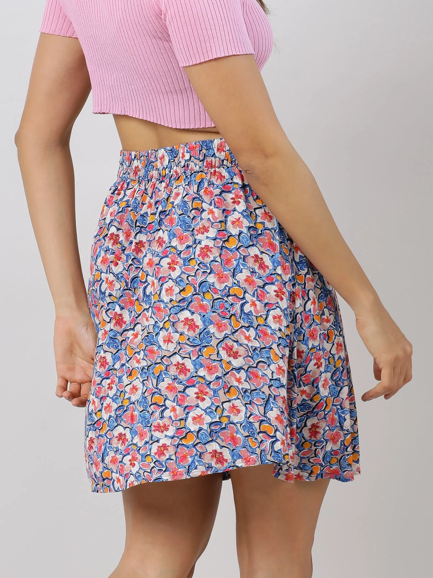 Blooms In Style Floral Skirt