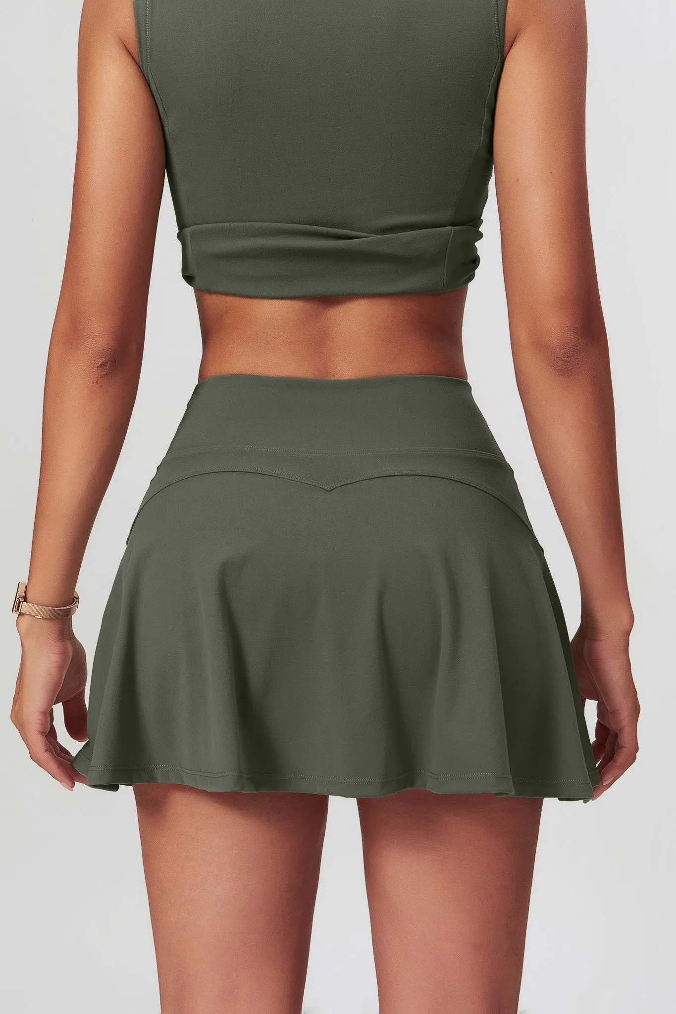 Colleen Mini Skirt - Brown