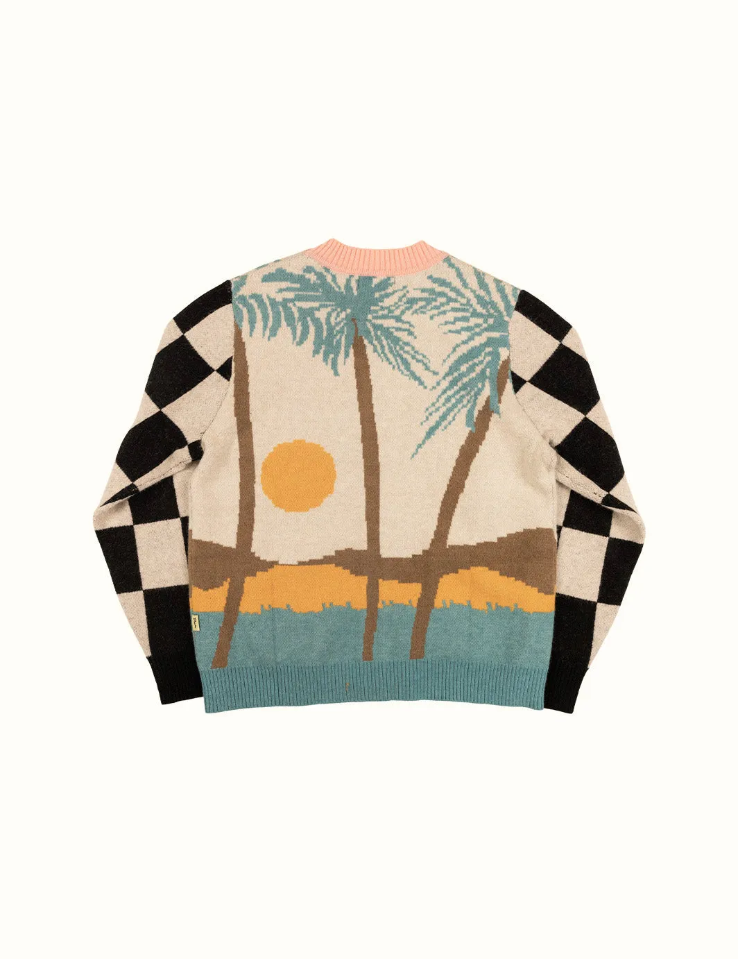 Duvin Tropical Cardigan - WHITE