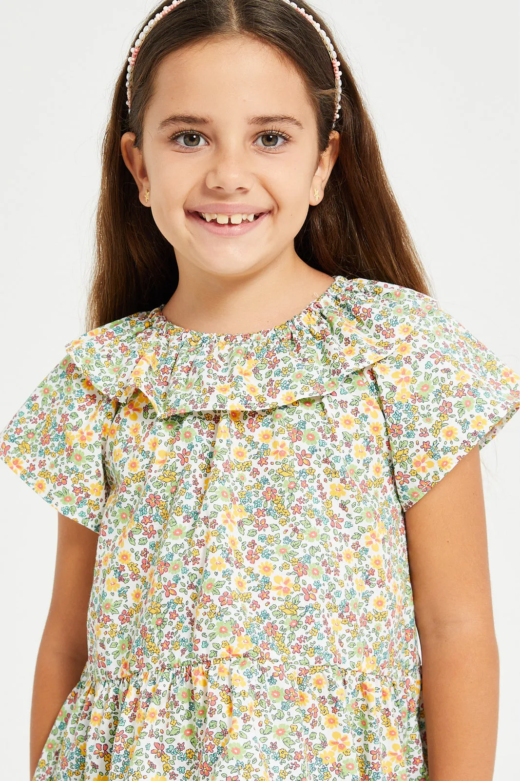 Girls Assorted Floral Print Blouse