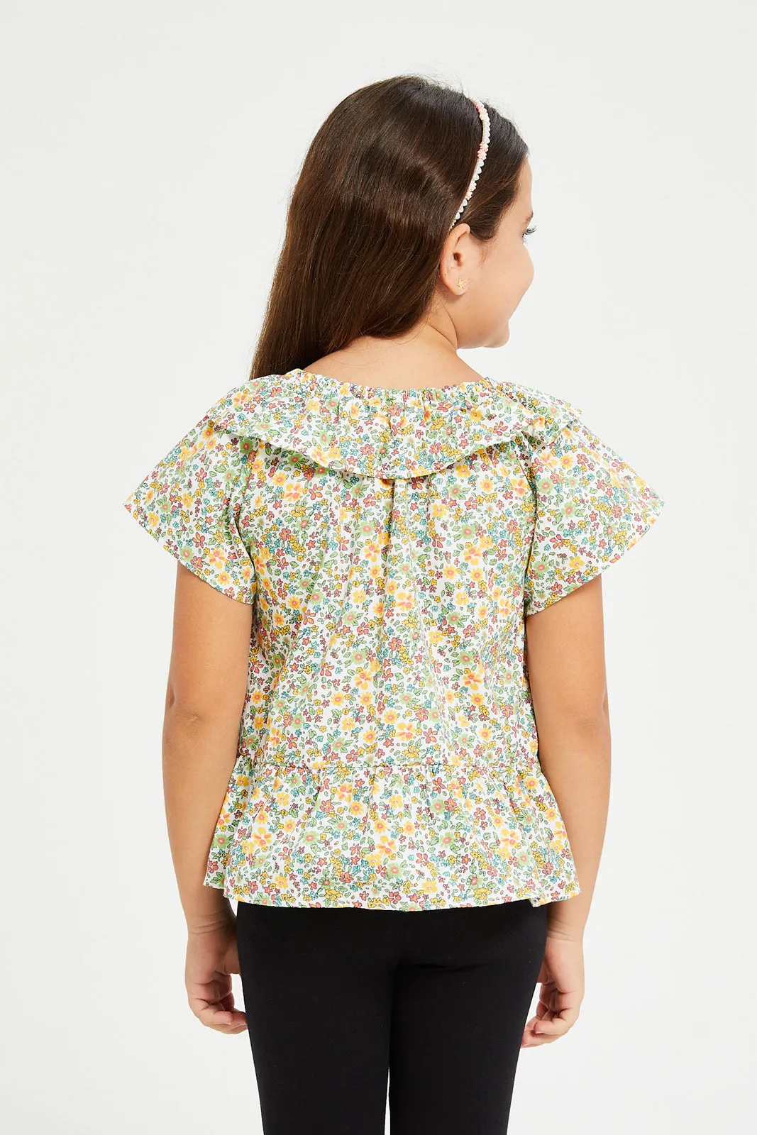 Girls Assorted Floral Print Blouse