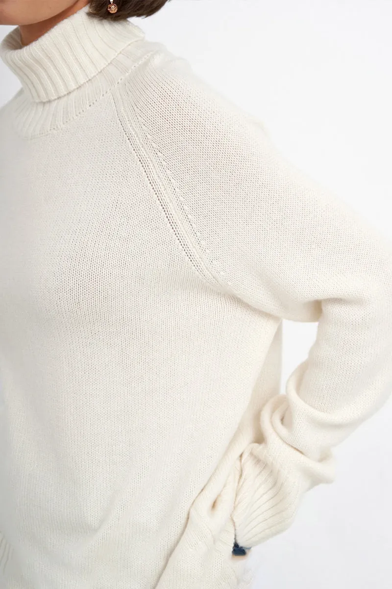 HWQ1366 Solid color raglan sleeve sweater