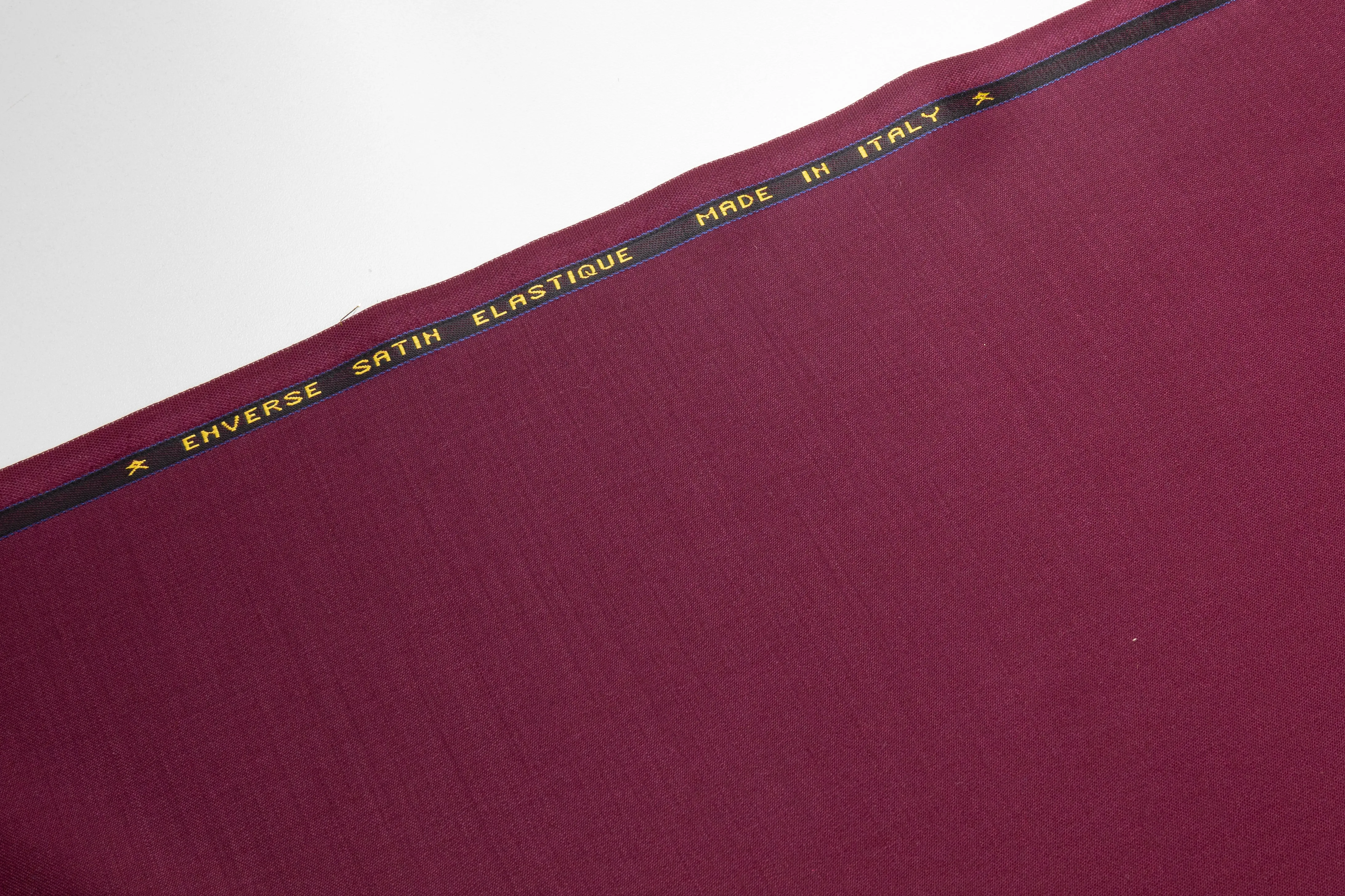 Italian Wool Satin Suiting - Burgundy