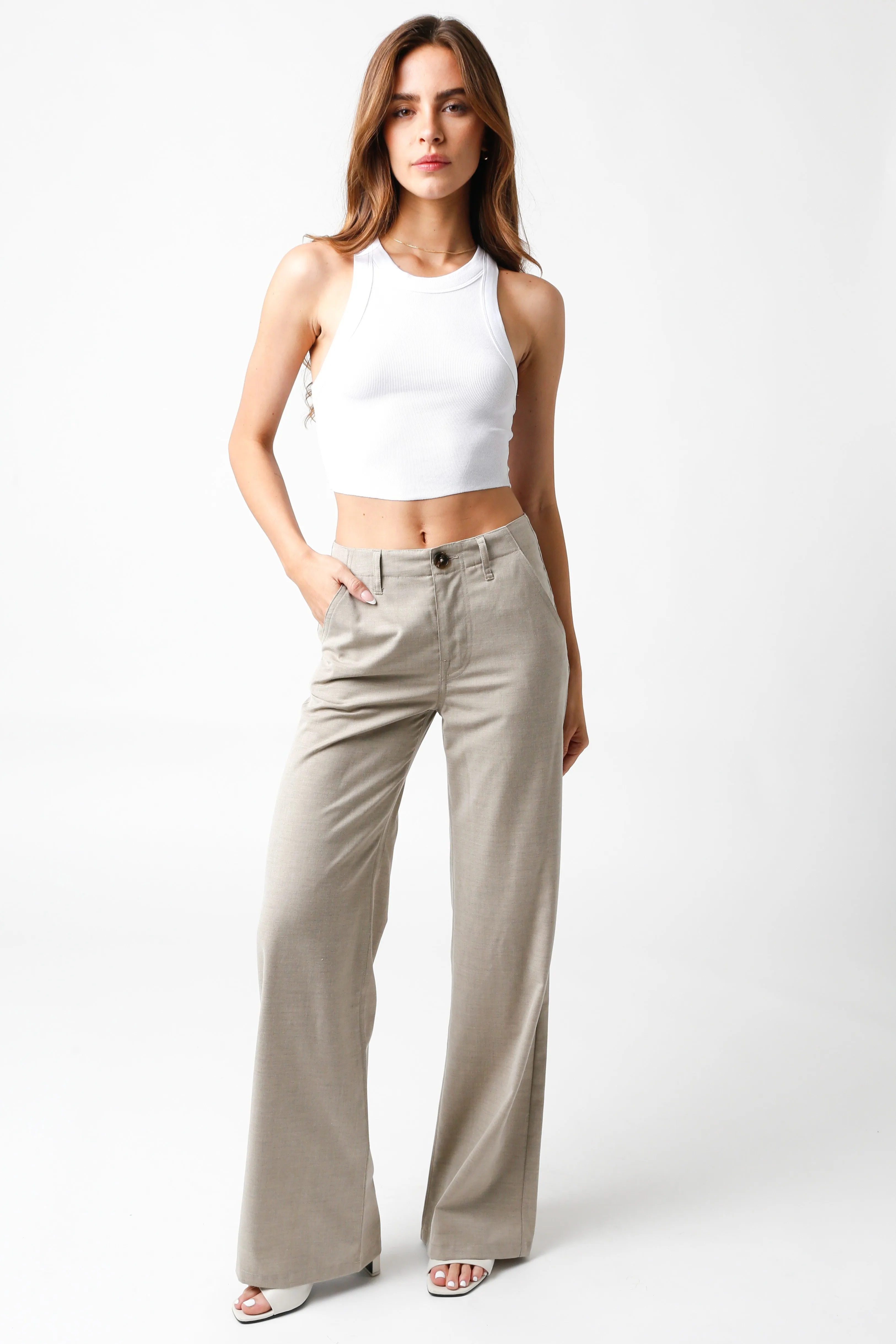 Josephine Pants in Khaki