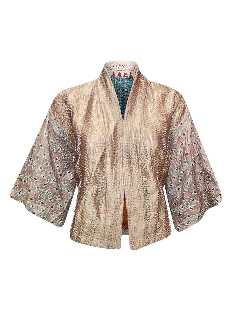 kantha vintage silk bolero pari