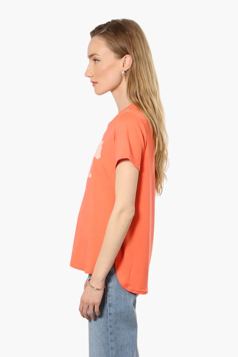 Magazine Mama Bear Printed High Low Tee - Orange