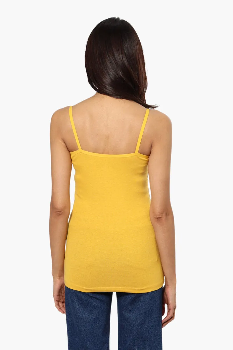 Majora Solid Basic Cami Tank Top - Yellow