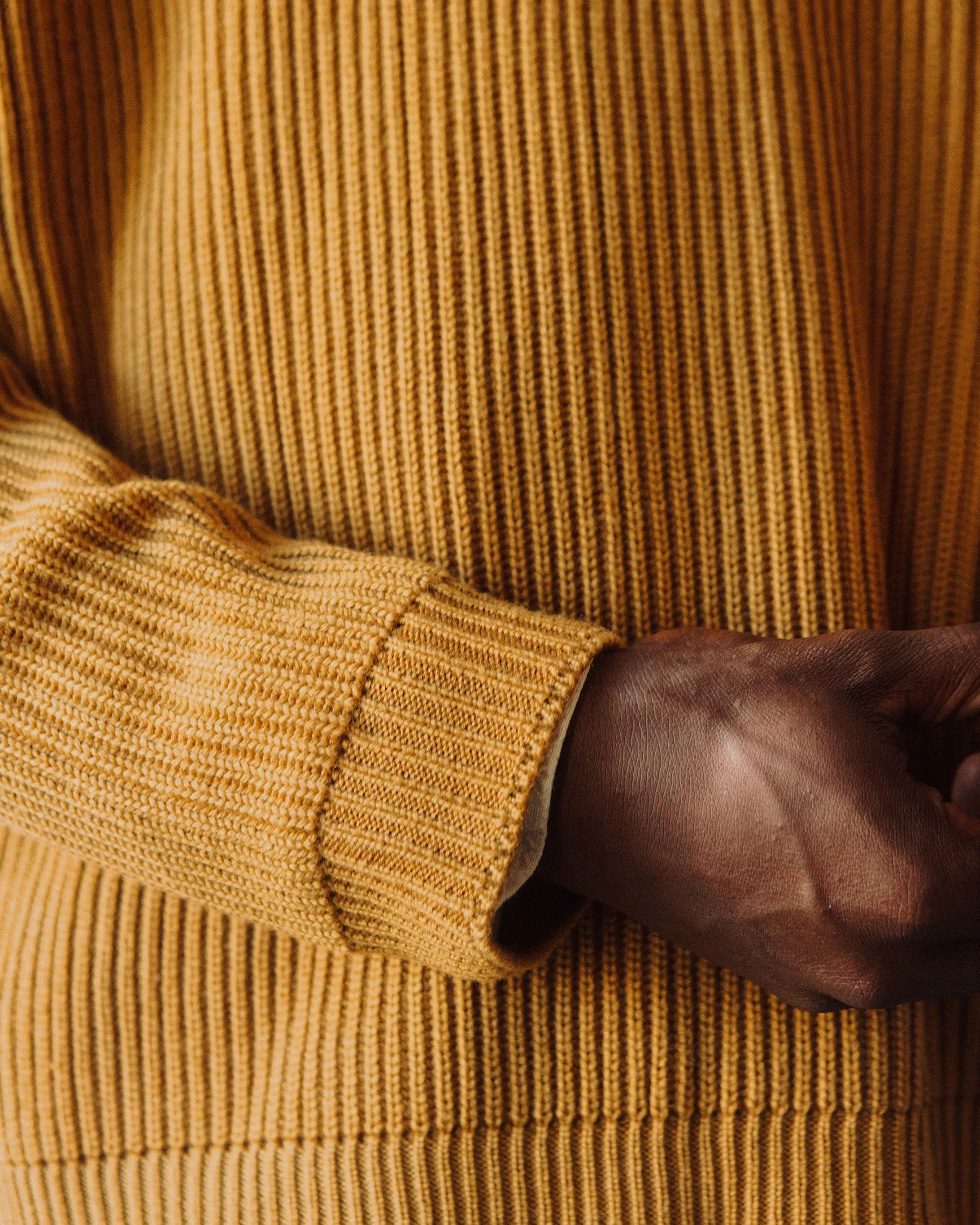 O-Project Knitted Crew Neck, Mustard