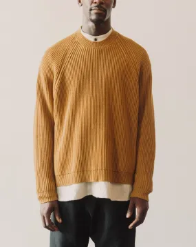 O-Project Knitted Crew Neck, Mustard