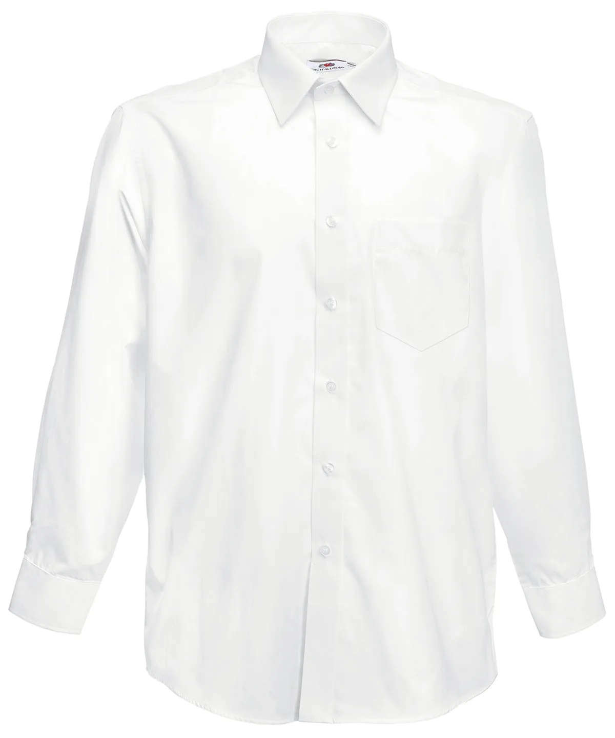 Poplin long sleeve shirt | White