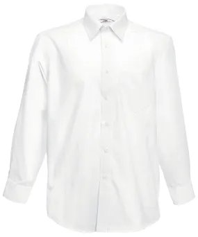 Poplin long sleeve shirt | White