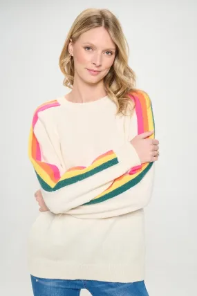 Rainbow Breeze Sleeve Stripe Knit