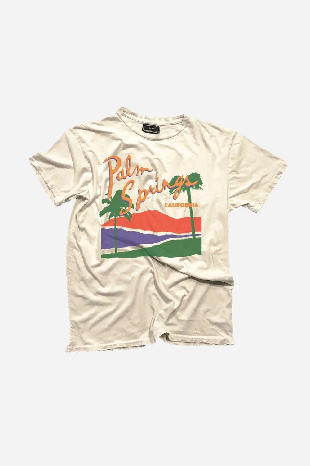 The Original Retro Brand Palm Springs Tee in Antique White