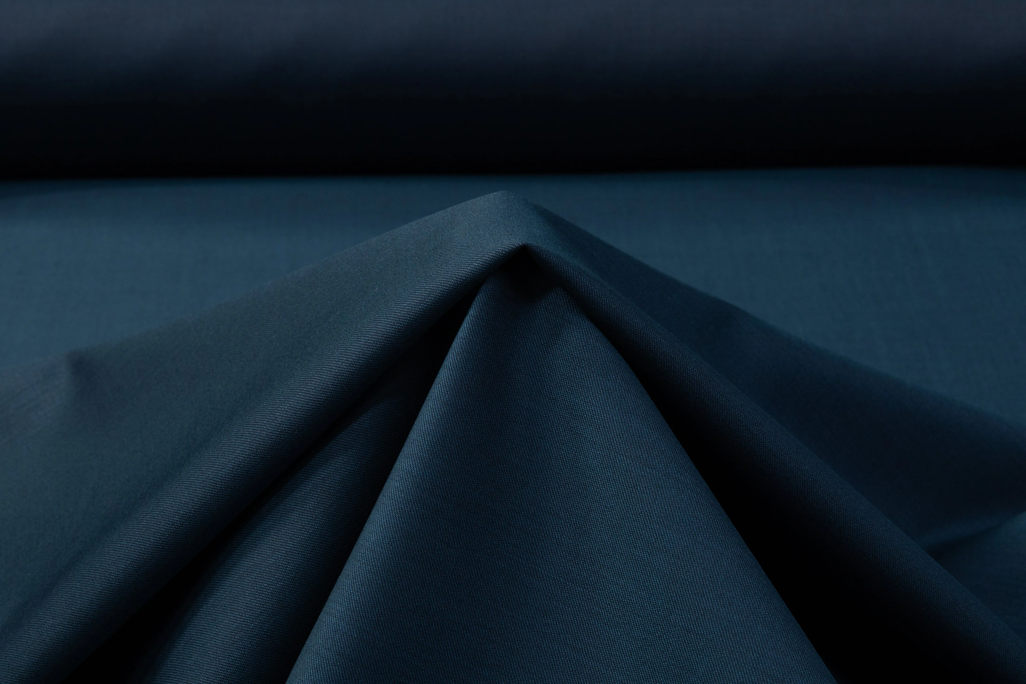 Two-Tone Italian Wool Gabardine - Teal