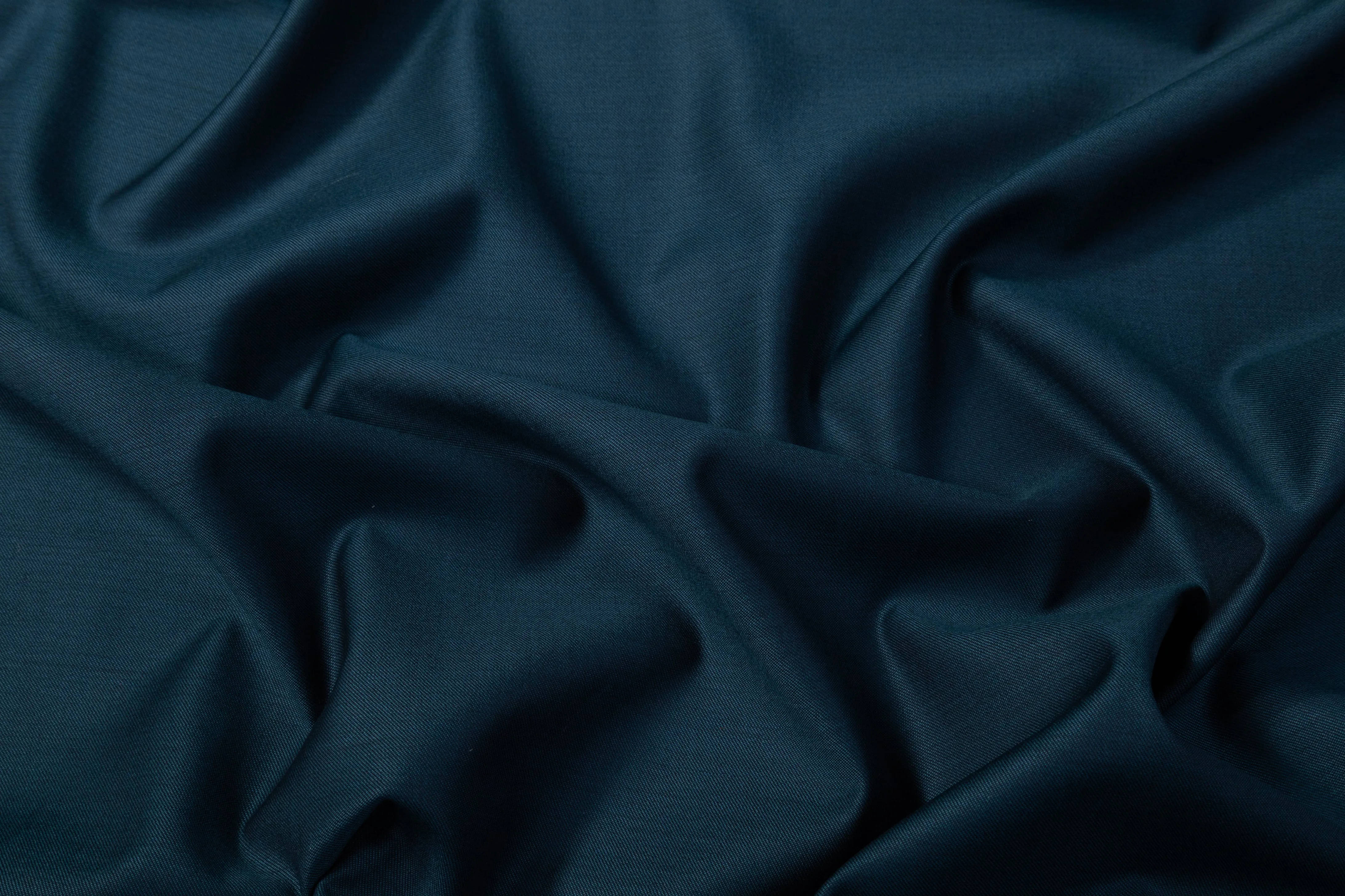 Two-Tone Italian Wool Gabardine - Teal