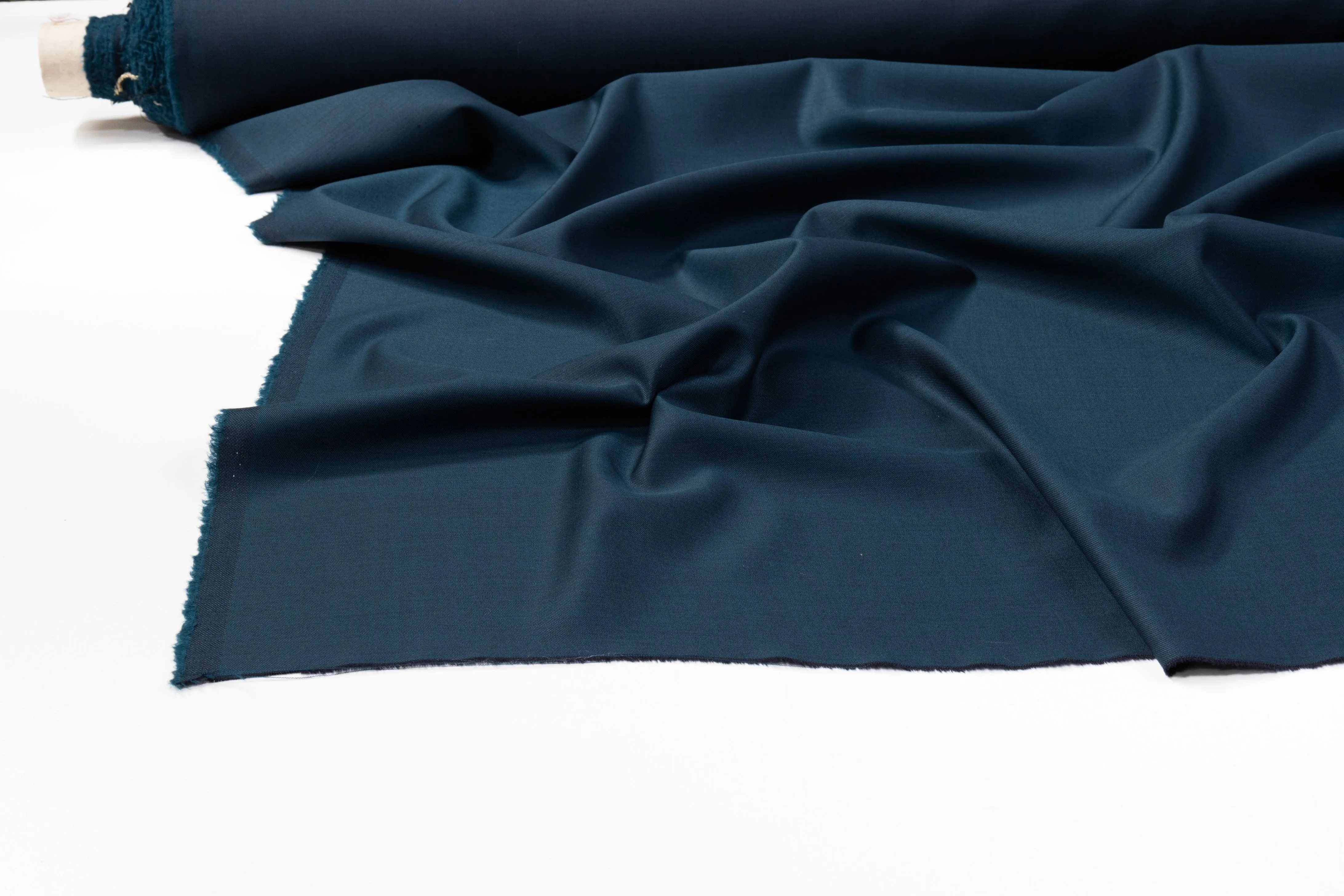 Two-Tone Italian Wool Gabardine - Teal