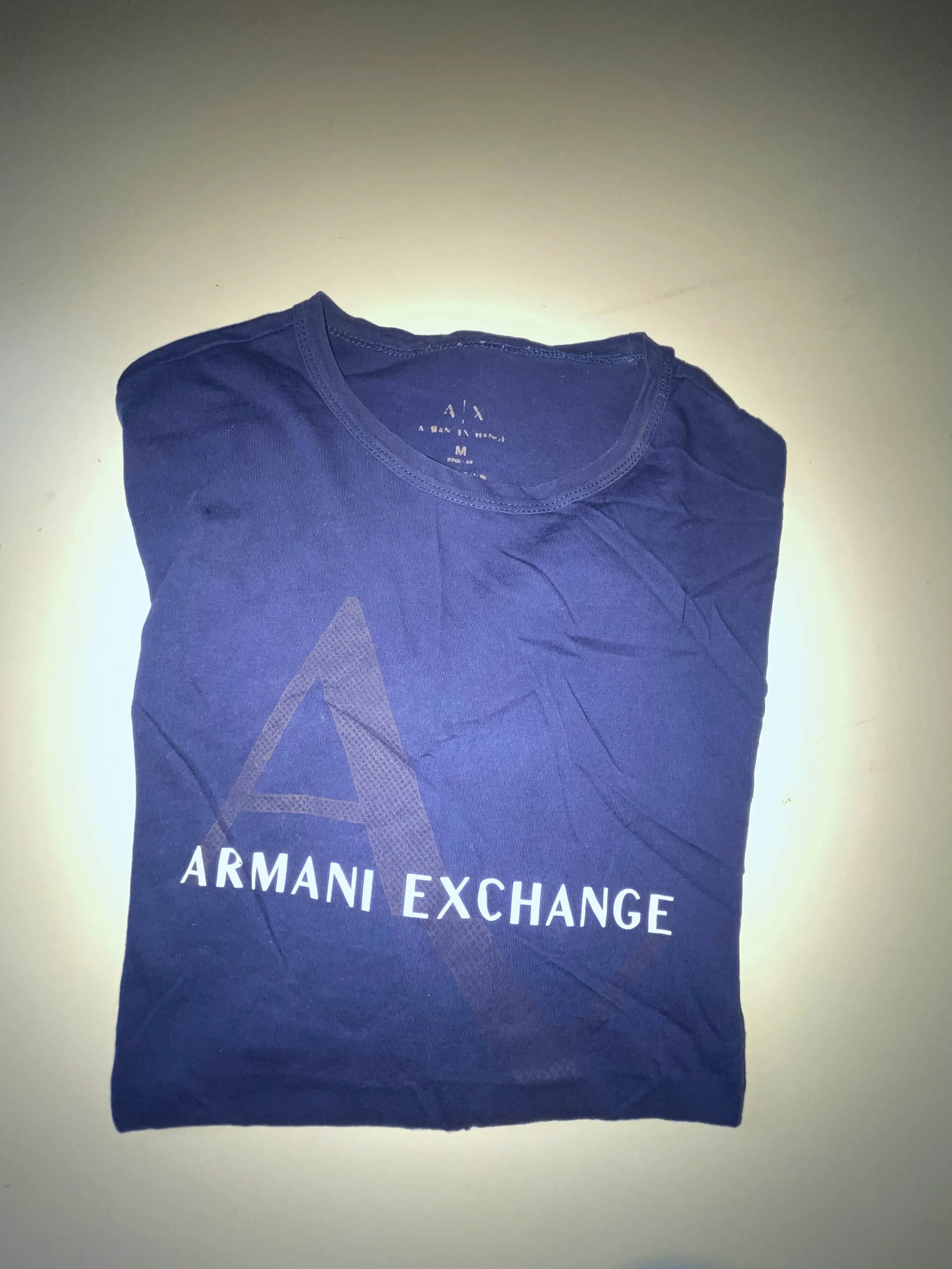 Vintage Armani Exchange blue medium short sleeve tees