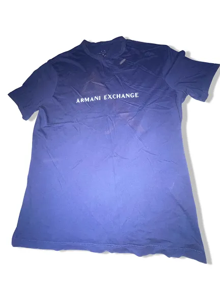 Vintage Armani Exchange blue medium short sleeve tees