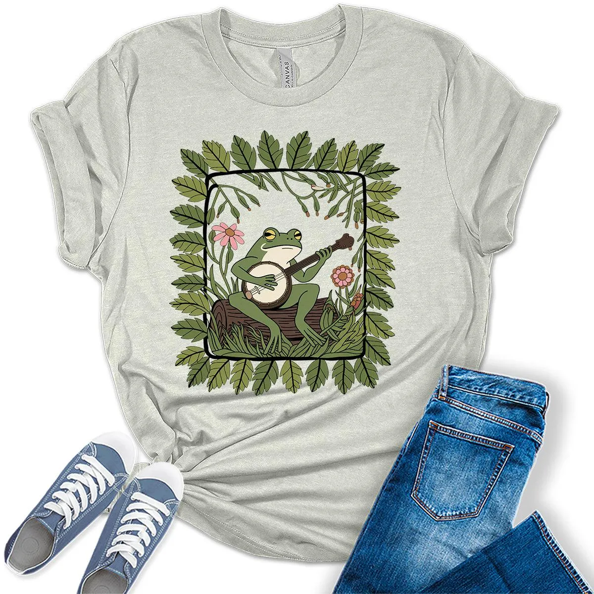 Women's Cute Frog Graphic Tees